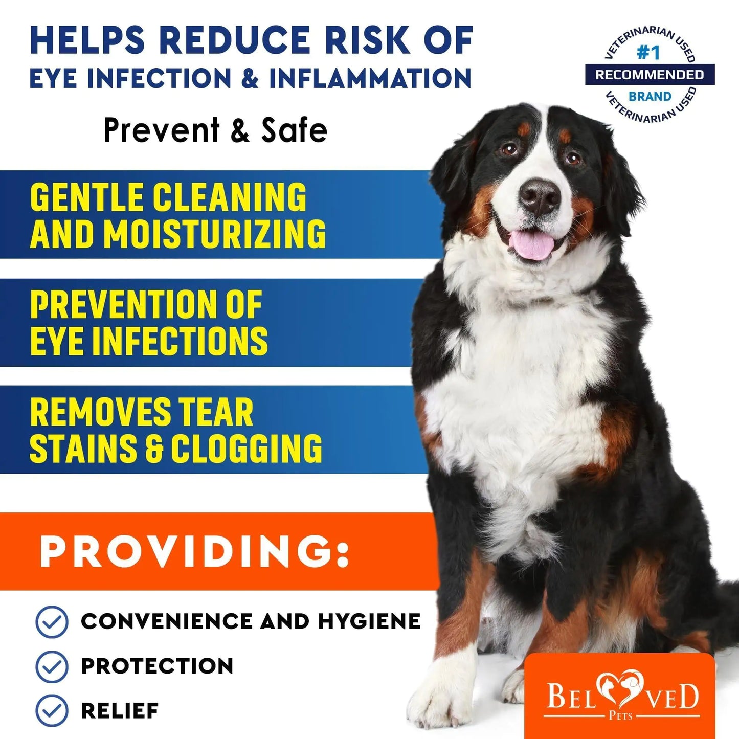 Pet Eye Care Wipes 120ct - Tear & Stain Remover
