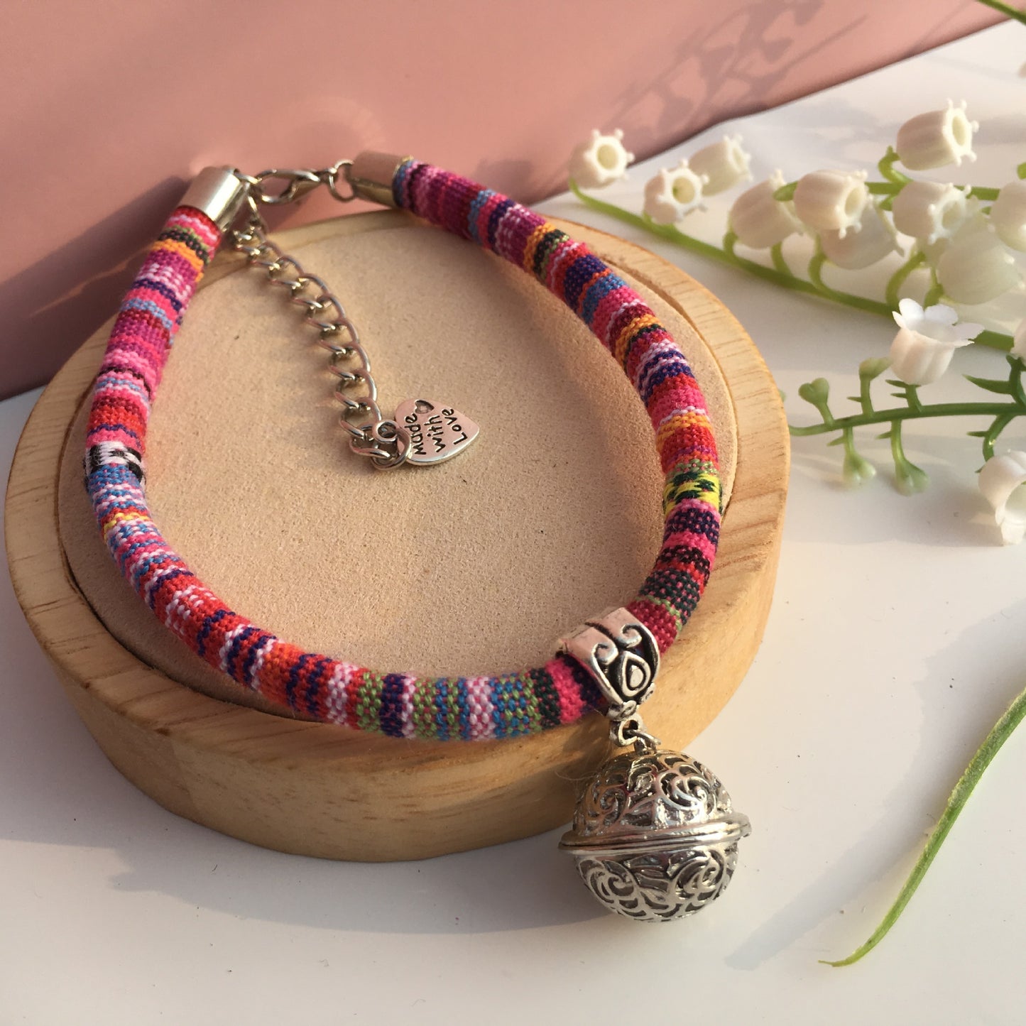 Multicolored Cat Collar with bell