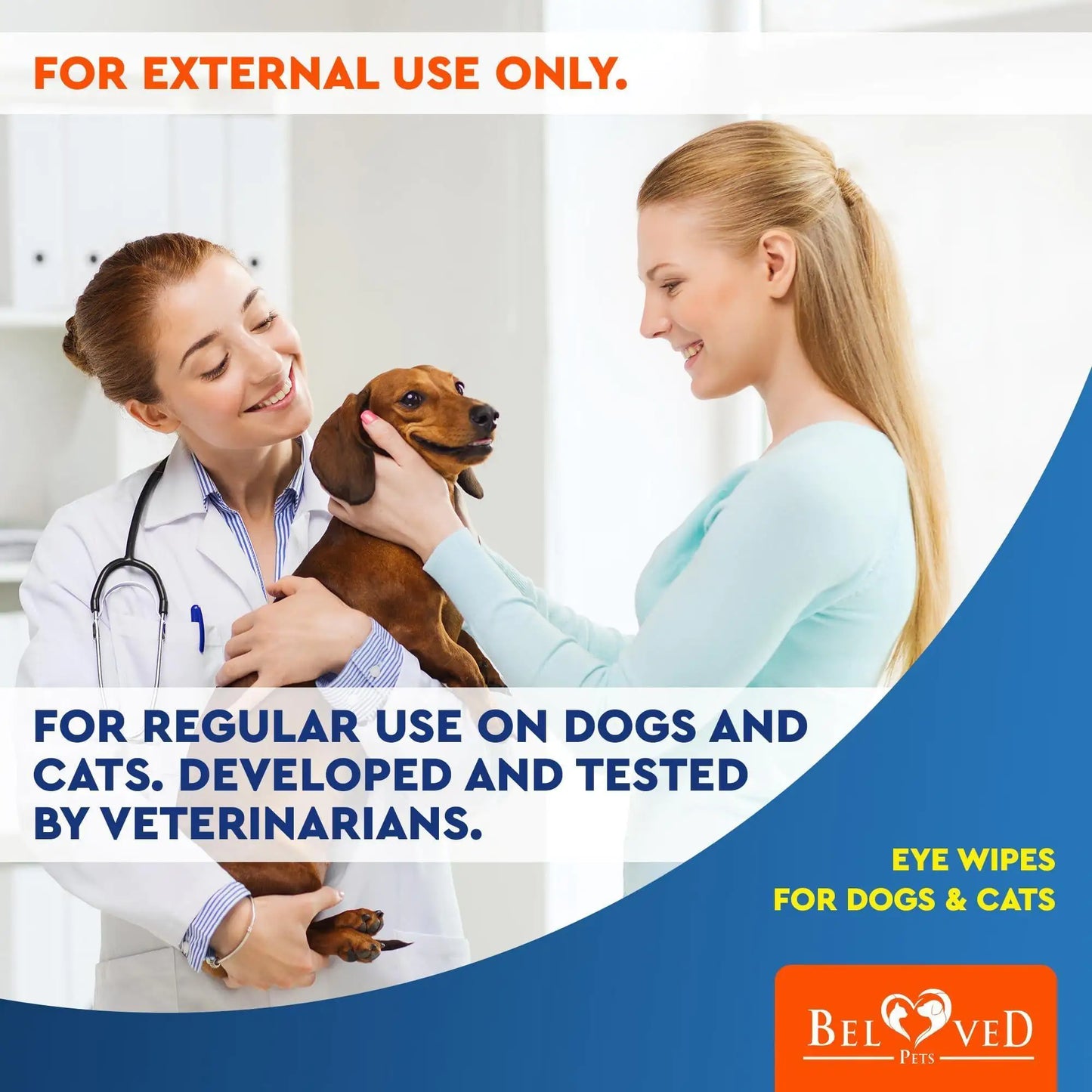 Pet Eye Care Wipes 120ct - Tear & Stain Remover