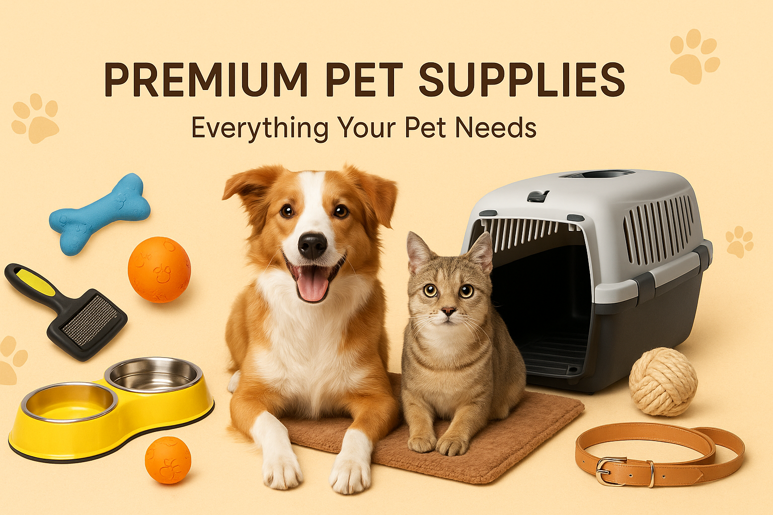 Pet store homepage banner