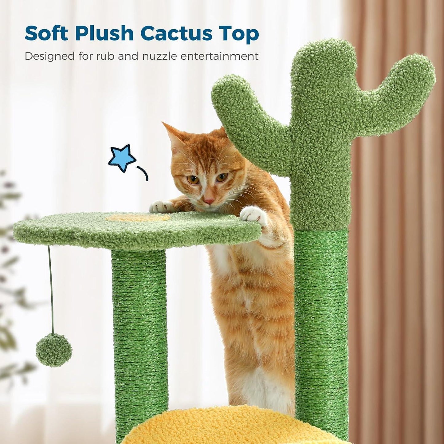 26 Inch Cactus Cat Tree