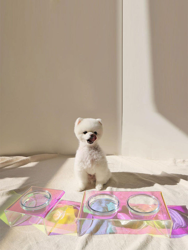 Acrylic Pet Bowl Food Basin