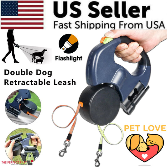 360 TwinDog Flexi-Leash