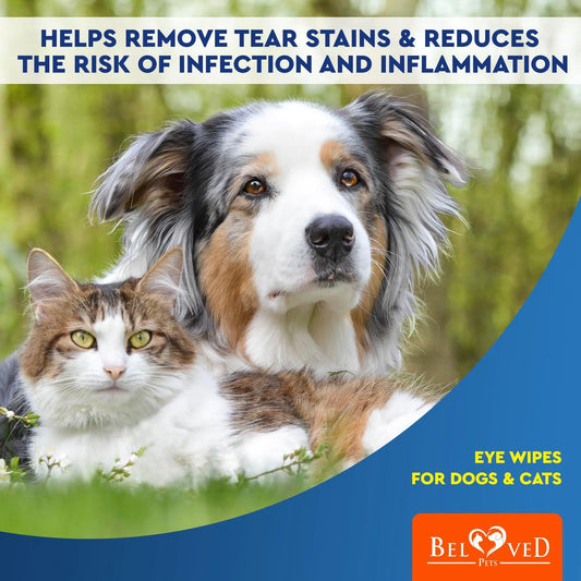 Pet Eye Care Wipes 120ct - Tear & Stain Remover