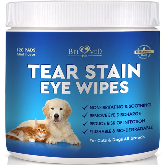 Pet Eye Care Wipes 120ct - Tear & Stain Remover